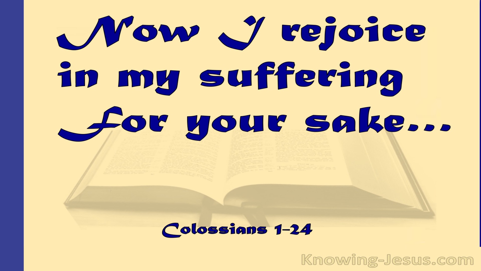 Colossians 1:24 Rejoice In Suffering (blue)